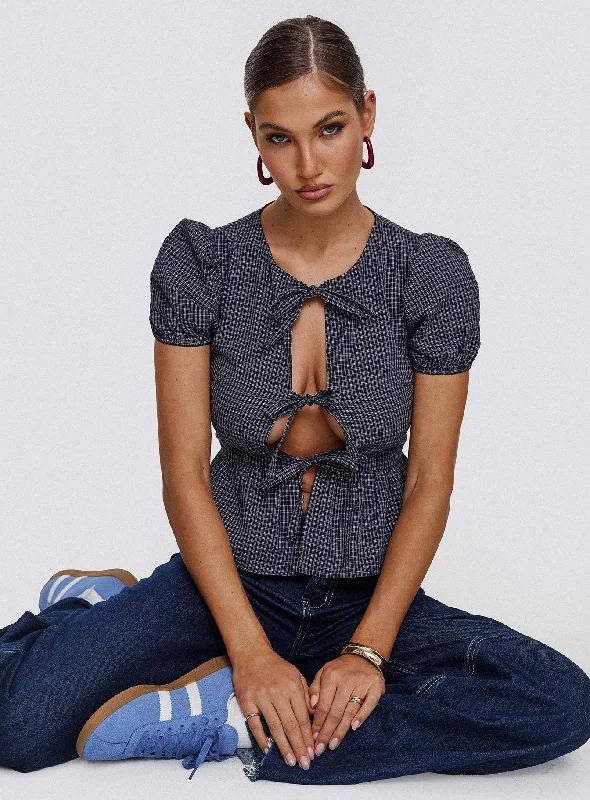Camo vest – Vest with camouflage patternCamo vest – Vest with camouflage patternVerah Tie Up Puff Sleeve Top Navy Check Camo vest – Vest with camouflage patternCamo vest – Vest with camouflage patternVerah Tie Up Puff Sleeve Top Navy Check