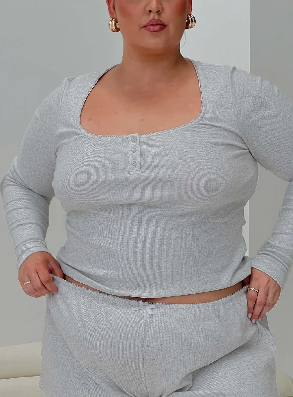 V-neck vest – Vest with a V-shaped neckline for a flattering fitV-neck vest – Vest with a V-shaped neckline for a flattering fitSleepytea Rib Sleep Long Sleeve Top Grey Curve V-neck vest – Vest with a V-shaped neckline for a flattering fitV-neck vest – Vest with a V-shaped neckline for a flattering fitSleepytea Rib Sleep Long Sleeve Top Grey Curve