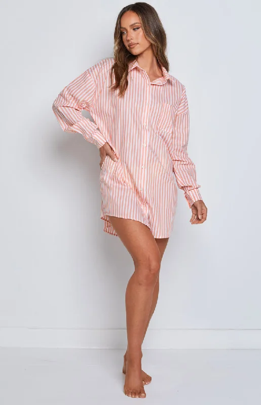 Nantes Shirt Dress Pink