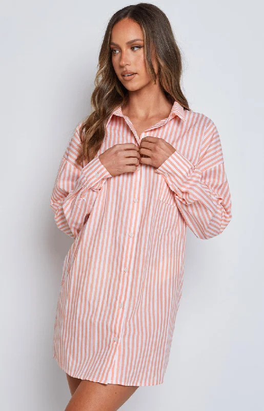 Nantes Shirt Dress Pink