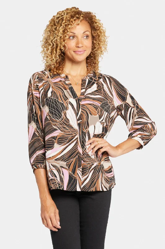 Pintuck Blouse - Half Moon Bay