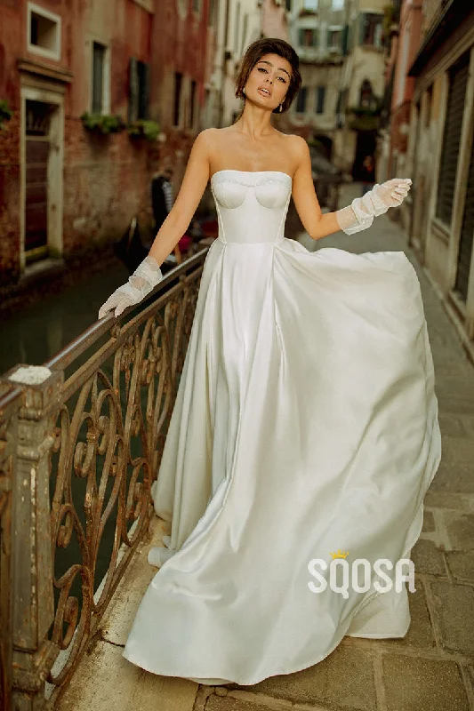 Ball gown dress – Formal, full-skirted dress often worn for weddings, proms, or galas.Ball gown dress – Formal, full-skirted dress often worn for weddings, proms, or galas.A Line Strapless Satin Elegant Simple Wedding Dress QW2402 Ball gown dress – Formal, full-skirted dress often worn for weddings, proms, or galas.Ball gown dress – Formal, full-skirted dress often worn for weddings, proms, or galas.A Line Strapless Satin Elegant Simple Wedding Dress QW2402