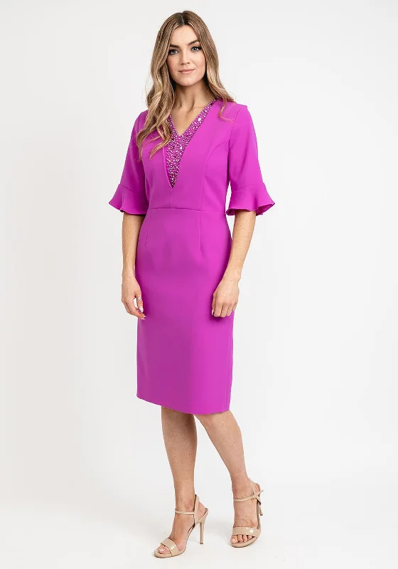 Midi dress – Dress that falls to the mid-calf, giving a balanced, modest, yet stylish appearance.Midi dress – Dress that falls to the mid-calf, giving a balanced, modest, yet stylish appearance.Lizabella Embellished V-Neck Pencil Dress, Fuschia Midi dress – Dress that falls to the mid-calf, giving a balanced, modest, yet stylish appearance.Midi dress – Dress that falls to the mid-calf, giving a balanced, modest, yet stylish appearance.Lizabella Embellished V-Neck Pencil Dress, Fuschia