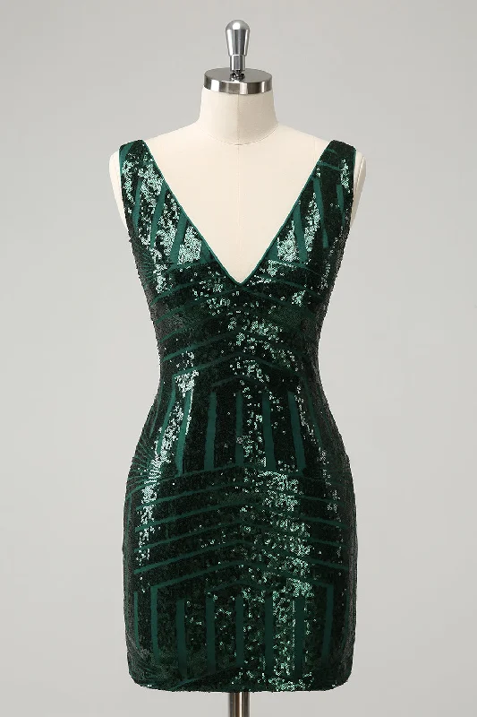 Pleated skirt – Skirt with folds or pleats, adding volume and texture to the fabric.Pleated skirt – Skirt with folds or pleats, adding volume and texture to the fabric.Stylish Dark Green Bodycon V Neck Sequin Short Homecoming Dress with Detachable Skirt Pleated skirt – Skirt with folds or pleats, adding volume and texture to the fabric.Pleated skirt – Skirt with folds or pleats, adding volume and texture to the fabric.Stylish Dark Green Bodycon V Neck Sequin Short Homecoming Dress with Detachable Skirt