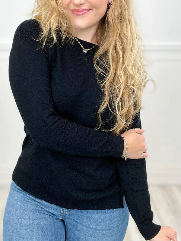 Belted – With a belt or sash for a defined waistBelted – With a belt or sash for a defined waistEverything I Love Crew Neck Sweater Top