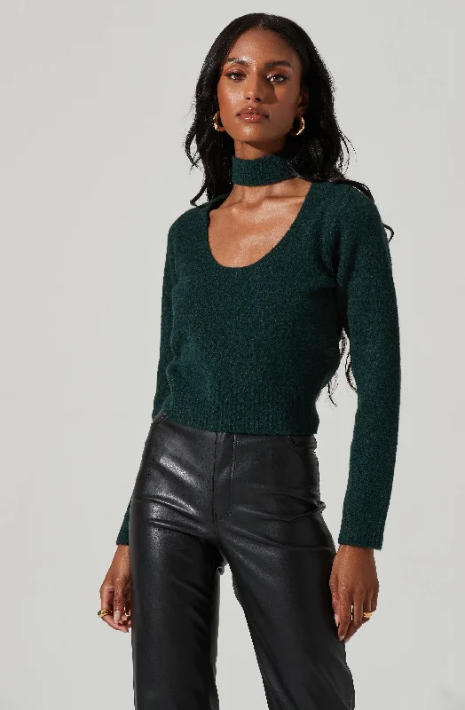 Long sleeve – Full-length sleevesLong sleeve – Full-length sleevesMarion Mock Neck Cutout Sweater