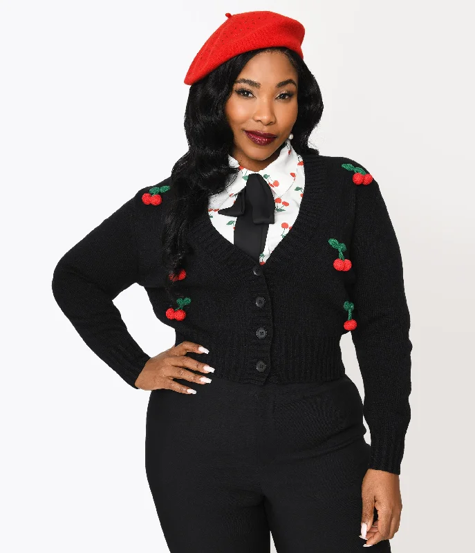 Cashmere – Luxurious, soft wool from goatsCashmere – Luxurious, soft wool from goatsSmak Parlour Plus Size Black & Cherries Cardigan