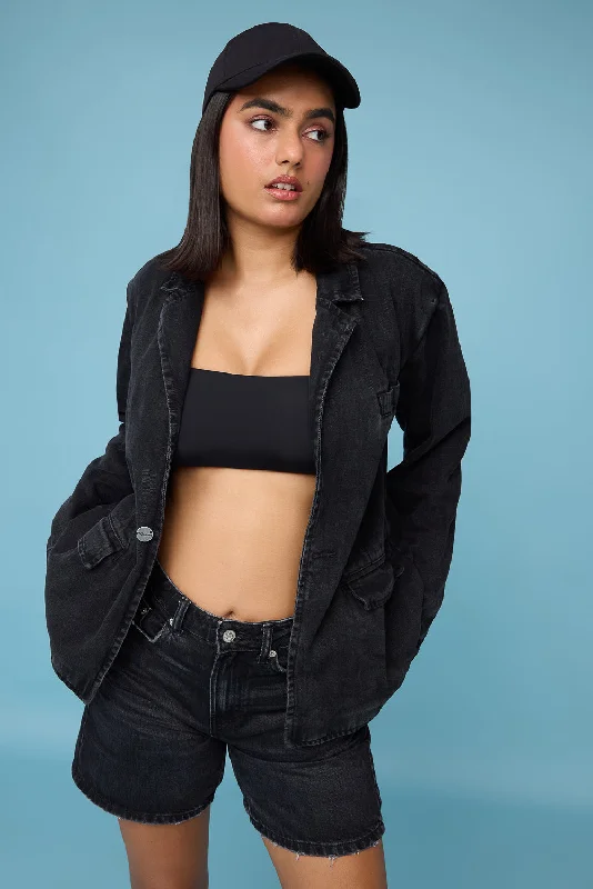 women's blazers with functional pocketswomen's blazers with functional pocketsCarbon Luxe Lapel Neck Blazer women's blazers with functional pocketswomen's blazers with functional pocketsCarbon Luxe Lapel Neck Blazer
