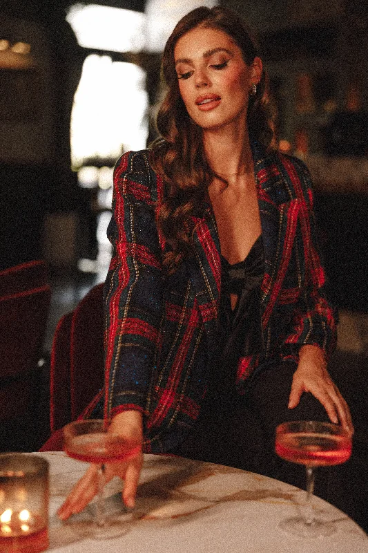 women's blazers with liningwomen's blazers with liningVivienne Plaid Blazer - Red/Navy Multi women's blazers with liningwomen's blazers with liningVivienne Plaid Blazer - Red/Navy Multi